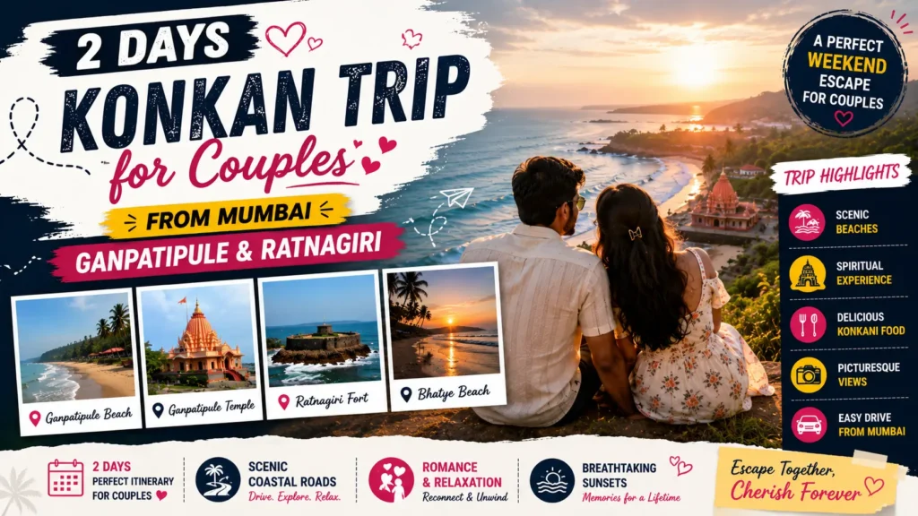 2 Days Konkan Trip for Couples From Mumbai – Ganpatipule & Ratnagiri
