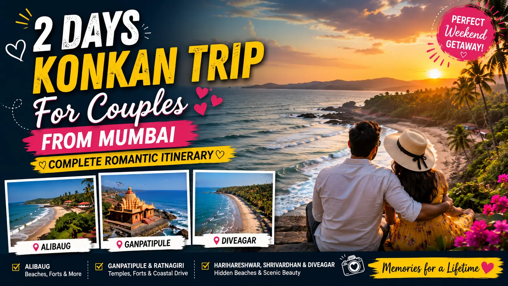 2 Days Konkan Trip for Couples From Mumbai – Complete Romantic Itinerary